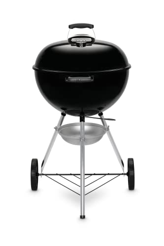Weber Holzkohlegrill Original Kettle Ø57 cm – BBQ Kugelgrill mit Thermometer & One-Touch Reinigungssystem