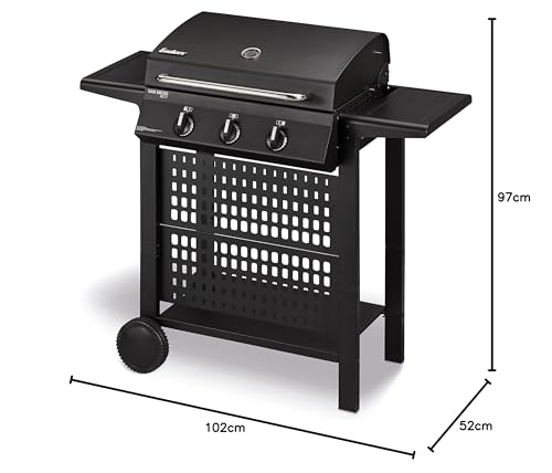 Enders Gasgrill SAN DIEGO NEXT 3 – BBQ Grill mit 3 Brennern aus Edelstahl, Thermometer & Ablagen