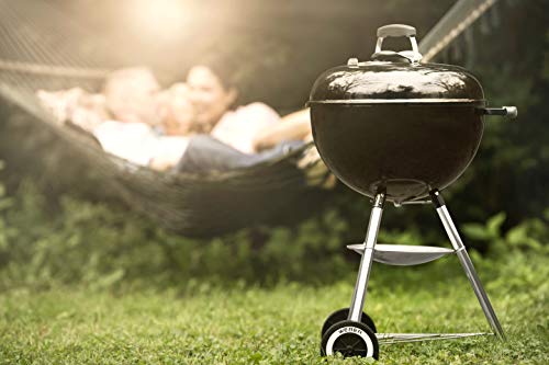 Weber Holzkohlegrill Original Kettle Ø57 cm – BBQ Kugelgrill mit Thermometer & One-Touch Reinigungssystem