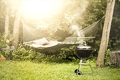 Weber Holzkohlegrill Original Kettle Ø57 cm – BBQ Kugelgrill mit Thermometer & One-Touch Reinigungssystem