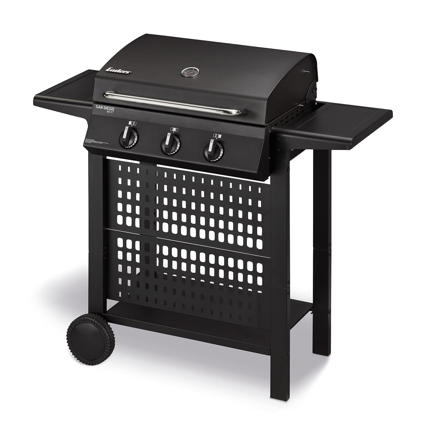 Enders Gasgrill SAN DIEGO NEXT 3 – BBQ Grill mit 3 Brennern aus Edelstahl, Thermometer & Ablagen
