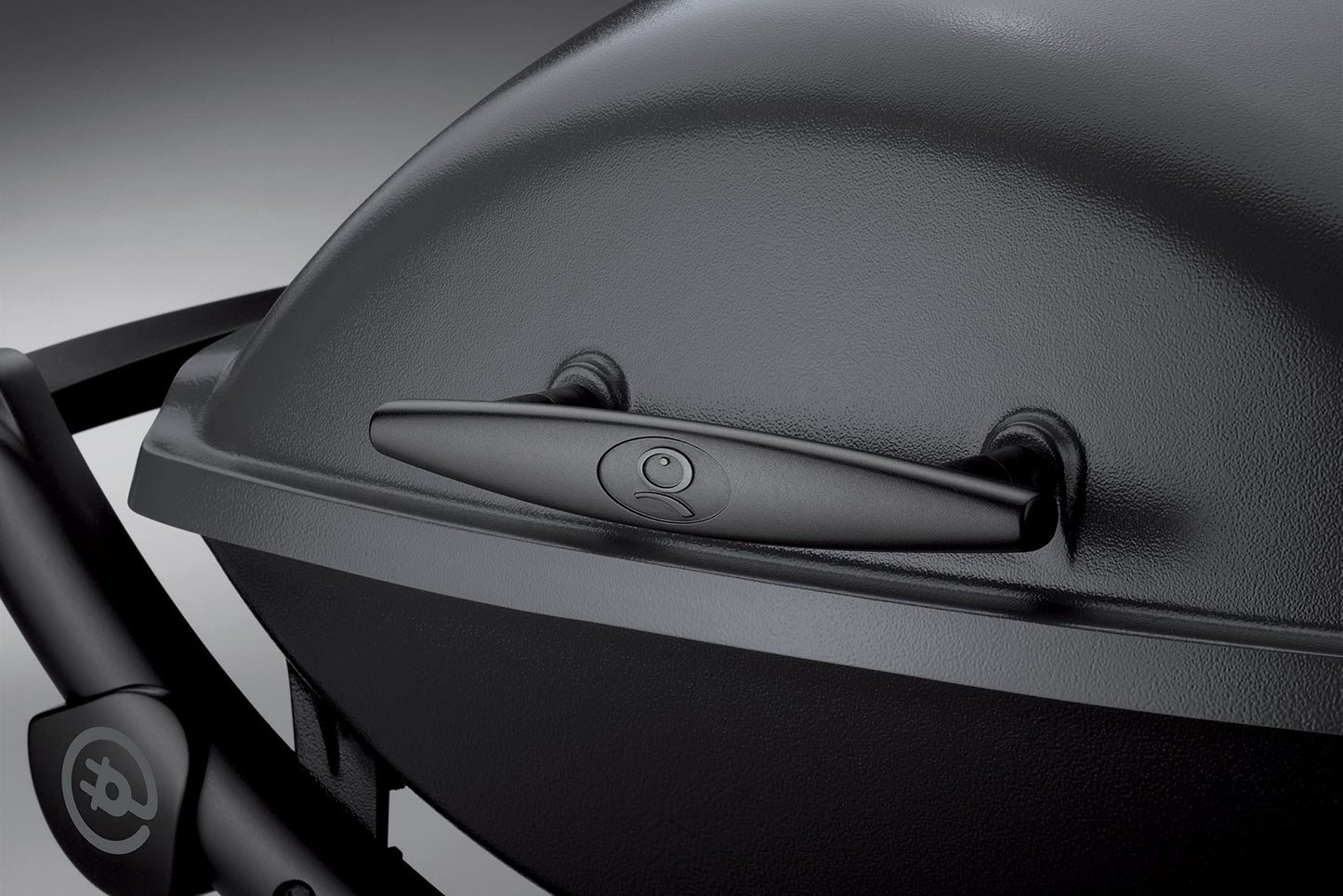 Weber Q2400 Elektrogrill – 54x39 cm Grillfläche, Gussrost emailliert, mit Seitentischen, Dark Grey