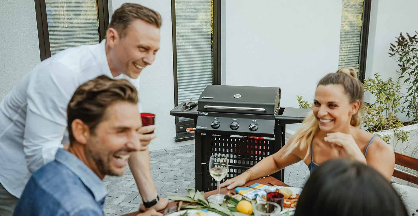 Enders Gasgrill SAN DIEGO NEXT 3 – BBQ Grill mit 3 Brennern aus Edelstahl, Thermometer & Ablagen