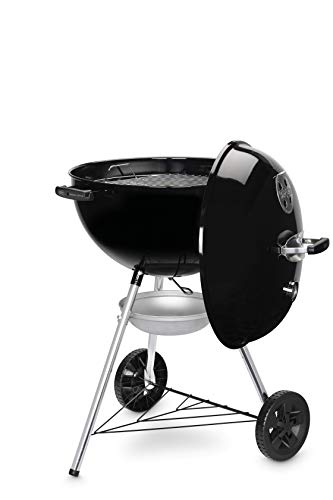Weber Holzkohlegrill Original Kettle Ø57 cm – BBQ Kugelgrill mit Thermometer & One-Touch Reinigungssystem