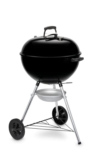 Weber Holzkohlegrill Original Kettle Ø57 cm – BBQ Kugelgrill mit Thermometer & One-Touch Reinigungssystem