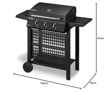 Enders Gasgrill SAN DIEGO NEXT 3 – BBQ Grill mit 3 Brennern aus Edelstahl, Thermometer & Ablagen
