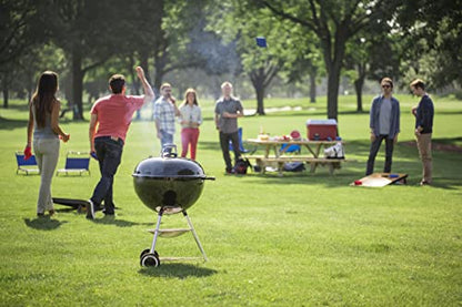 Weber Holzkohlegrill Original Kettle Ø57 cm – BBQ Kugelgrill mit Thermometer & One-Touch Reinigungssystem