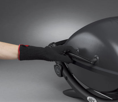 Weber Q2400 Elektrogrill – 54x39 cm Grillfläche, Gussrost emailliert, mit Seitentischen, Dark Grey